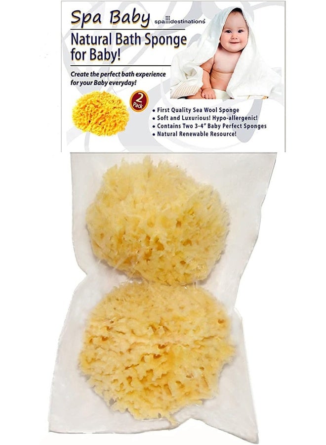 spa destinations Spa Baby Absorbent Natural Bath Sponge - Image 1